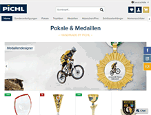 Tablet Screenshot of pichl-medaillen.com